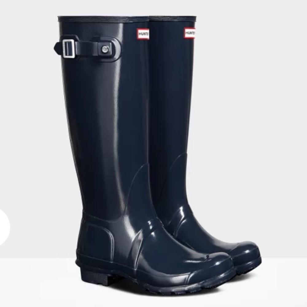 Hunter Classic Tall Rainboots Navy W9